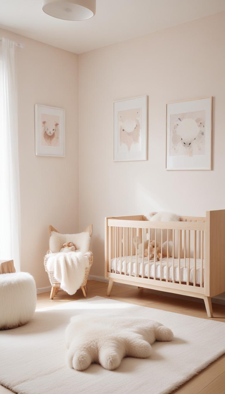 Stunning Small Minimalist Nursery Ideas image