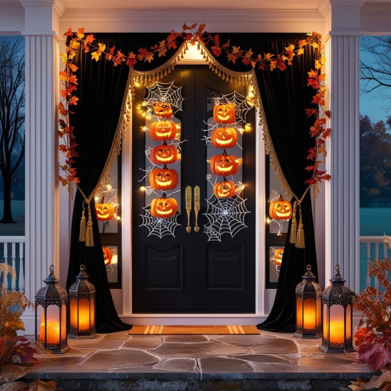 25 Halloween Entry Door Decorations Ideas