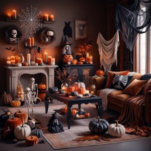 43 Halloween Room Decor Ideas - DIYCozy: Nails, Decor, DIY, Gardening, Holidays