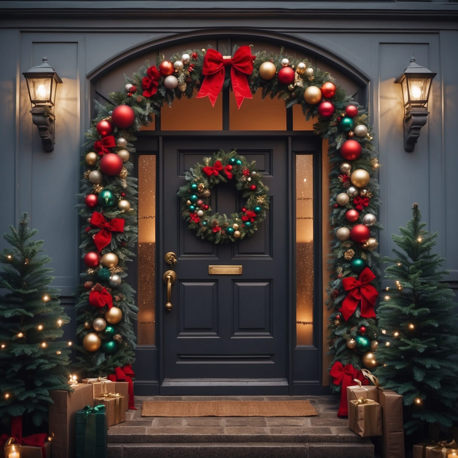 18 Christmas Door Decoration Ideas to Brighten Your Home - DIYCozy